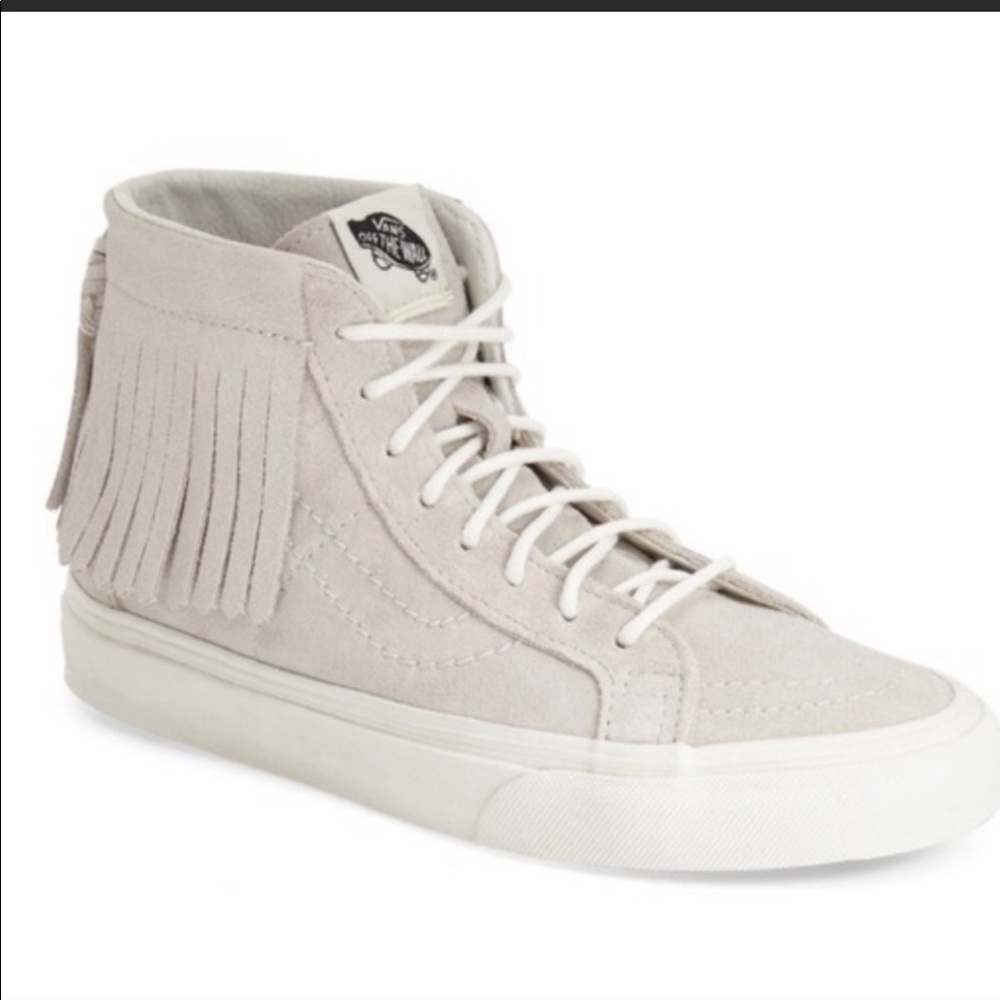 Vans Sk8 Hi Fringe Sneakers- Size 9